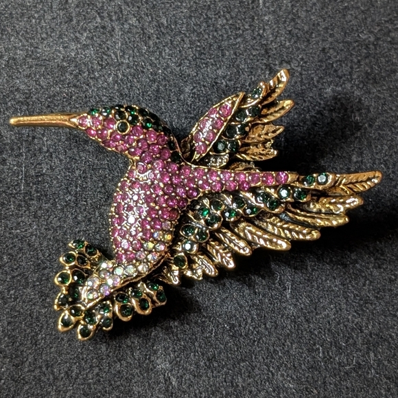 🆕Just In... Rhinestone Hummingbird Brooche. - Picture 4 of 6
